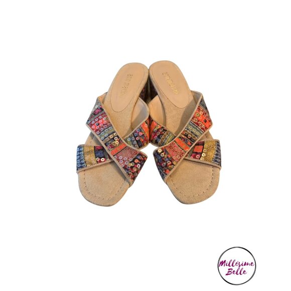 Ann Marino Colorful Sandals - Picture 1 of 4